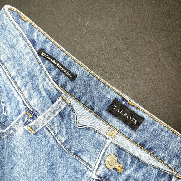 Talbots Ditsy Flower Everyday Relaxed Jeans 10 - Picture 7 of 12